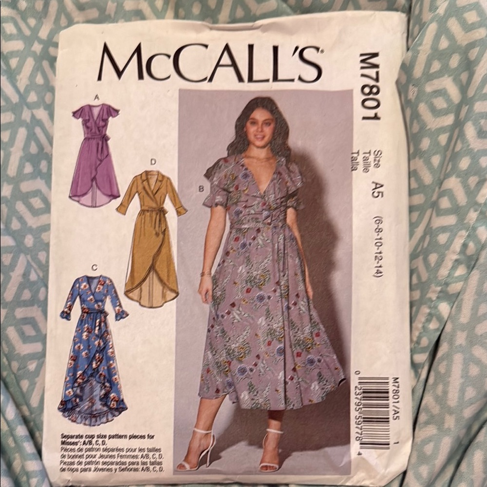 Floral Print Purple Dress
